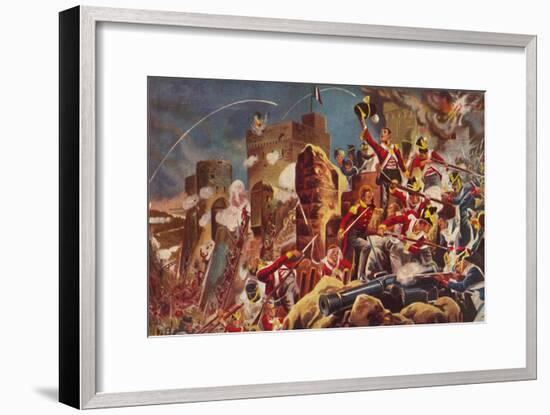 'The Connaught Rangers. The Capture of The Citadel at Badajoz', 1812, (1939)-Unknown-Framed Giclee Print