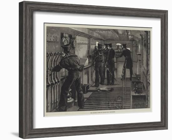 The Conning Tower on Board HMS Thunderer-William Heysham Overend-Framed Giclee Print