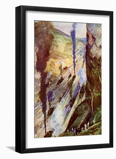 The Conquerors, Culebra Cut, Panama Canal, Panama, 1926-Jonas Lie-Framed Giclee Print