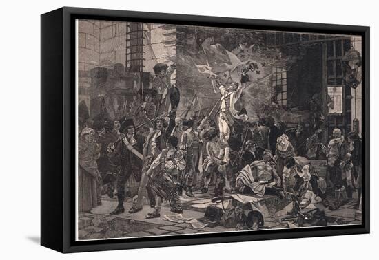 The Conquerors of the Bastille-Francois Flameng-Framed Premier Image Canvas