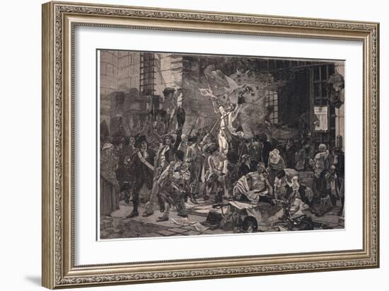 The Conquerors of the Bastille-Francois Flameng-Framed Giclee Print