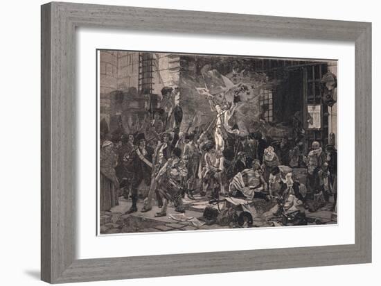 The Conquerors of the Bastille-Francois Flameng-Framed Giclee Print