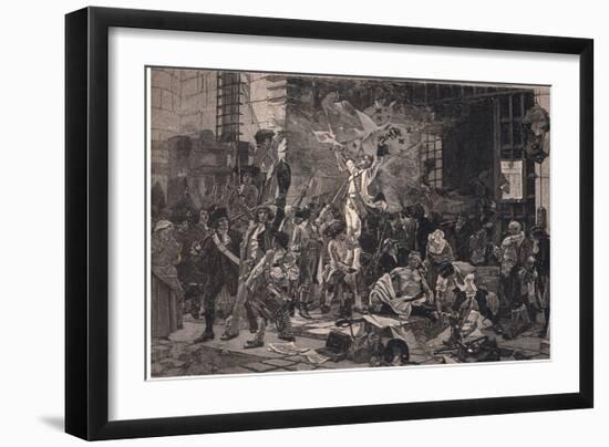 The Conquerors of the Bastille-Francois Flameng-Framed Giclee Print