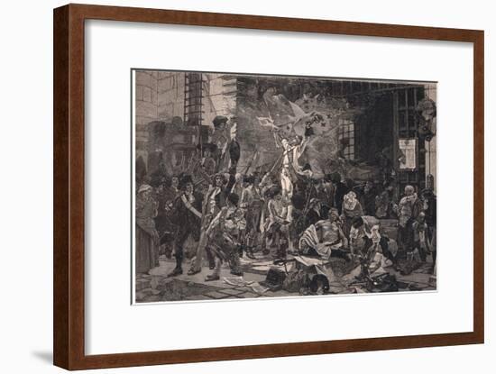 The Conquerors of the Bastille-Francois Flameng-Framed Giclee Print