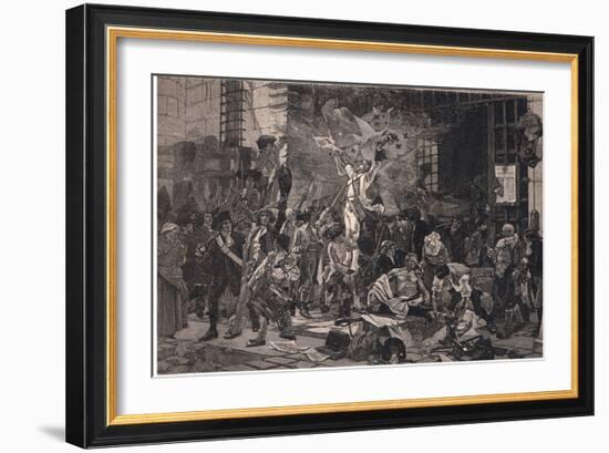 The Conquerors of the Bastille-Francois Flameng-Framed Giclee Print