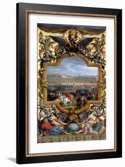 The Conquest of Cambrai on April 18, 1677-Charles Le Brun-Framed Giclee Print