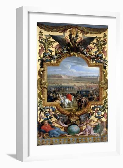 The Conquest of Cambrai on April 18, 1677-Charles Le Brun-Framed Giclee Print