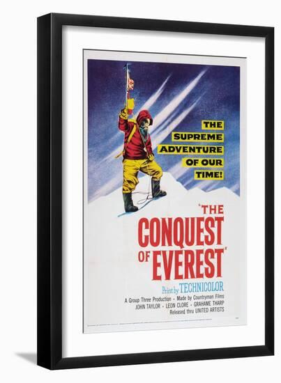 The Conquest of Everest, 1953-null-Framed Art Print