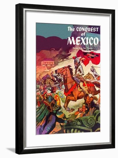 The Conquest Of Mexico-null-Framed Art Print