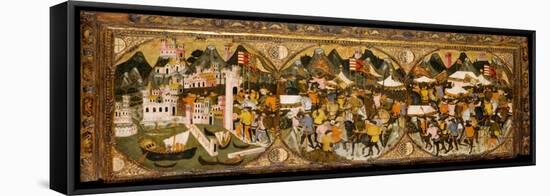 The Conquest of Naples, 1381-82-Italian School-Framed Premier Image Canvas