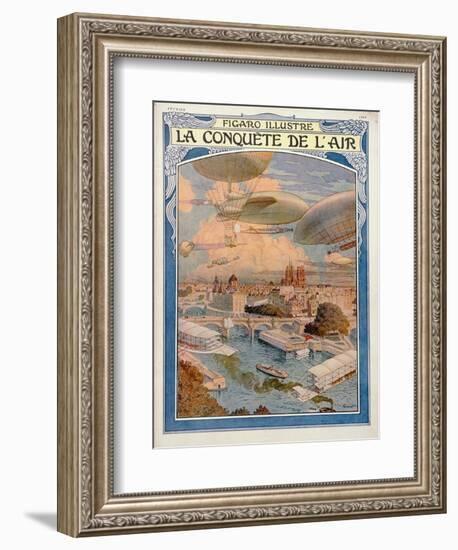 The Conquest of the Air, 1909-Eugene Grasset-Framed Giclee Print