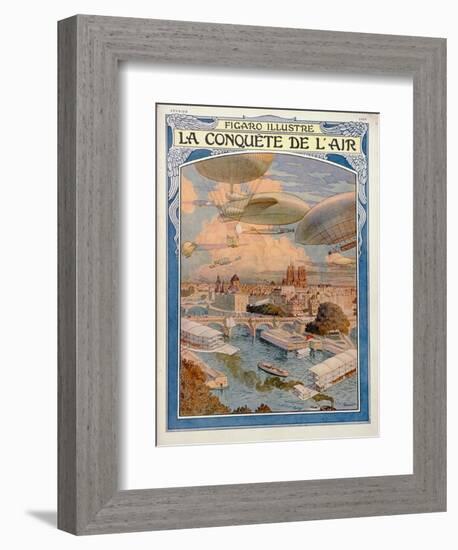 The Conquest of the Air, 1909-Eugene Grasset-Framed Giclee Print