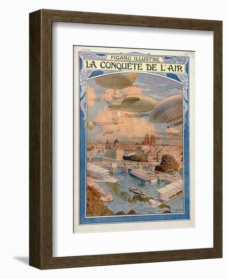 The Conquest of the Air, 1909-Eugene Grasset-Framed Giclee Print