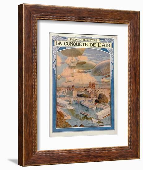 The Conquest of the Air, 1909-Eugene Grasset-Framed Giclee Print