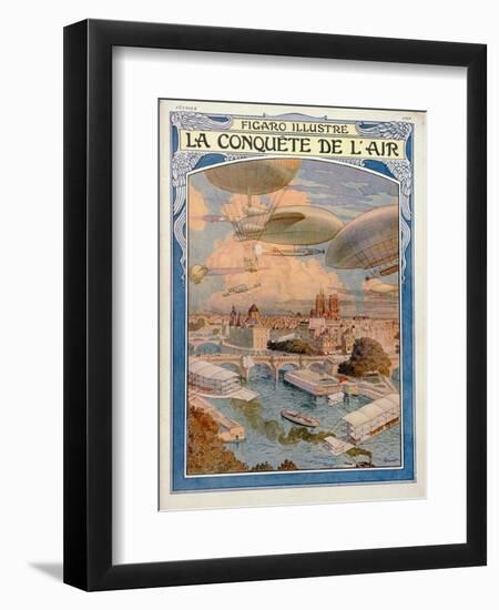 The Conquest of the Air, 1909-Eugene Grasset-Framed Giclee Print