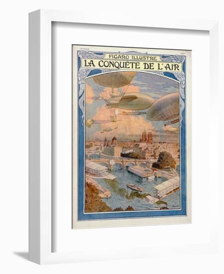 The Conquest of the Air, 1909-Eugene Grasset-Framed Giclee Print