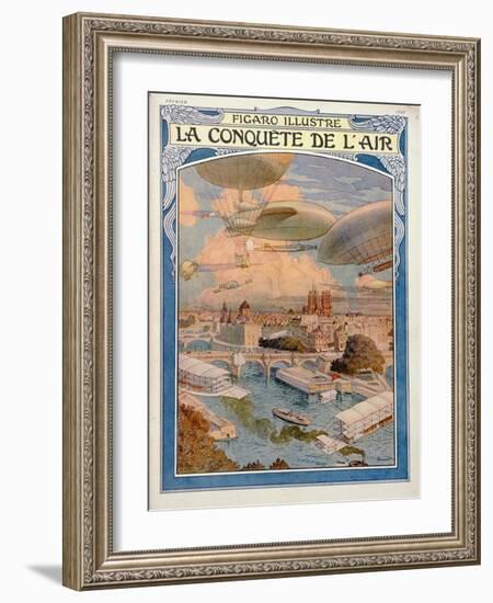 The Conquest of the Air, 1909-Eugene Grasset-Framed Giclee Print