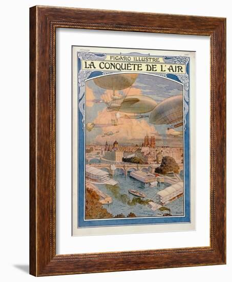 The Conquest of the Air, 1909-Eugene Grasset-Framed Giclee Print