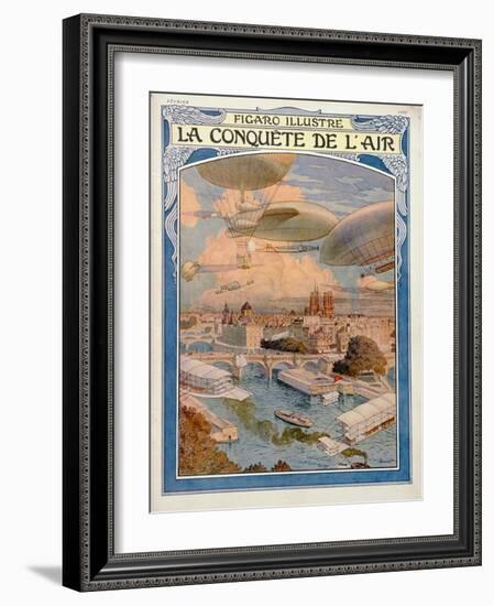 The Conquest of the Air, 1909-Eugene Grasset-Framed Giclee Print