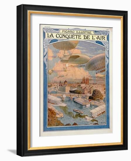 The Conquest of the Air, 1909-Eugene Grasset-Framed Giclee Print