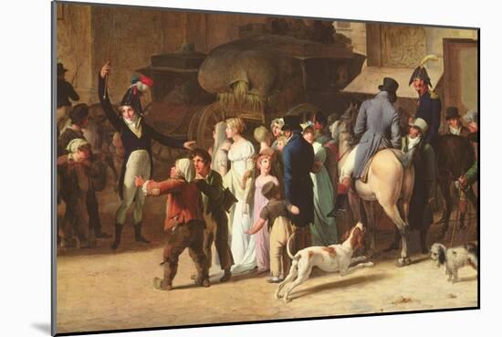 The Conscripts of 1807 Marching Past the Gate of Saint-Denis, Detail of Spectators-Louis Leopold Boilly-Mounted Giclee Print