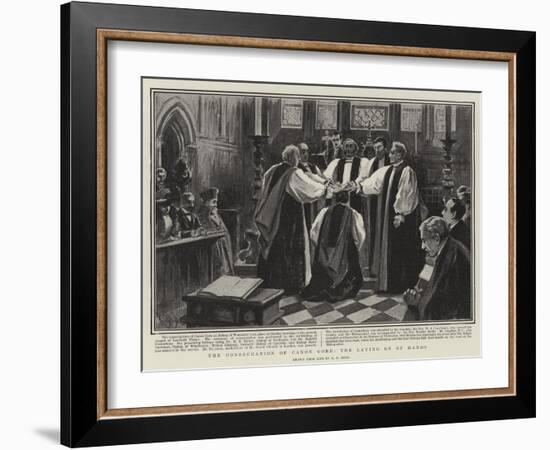 The Consecration of Canon Gore, the Laying on of Hands-Alexander Stuart Boyd-Framed Giclee Print