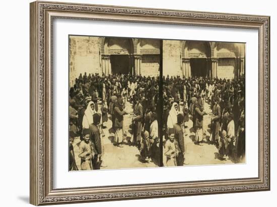 The Consecration of Easter Eggs on Easter before the Church of the Holy Sepulchre, 1913-null-Framed Giclee Print