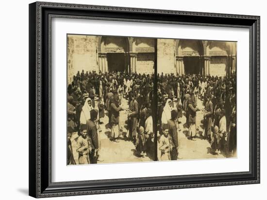 The Consecration of Easter Eggs on Easter before the Church of the Holy Sepulchre, 1913-null-Framed Giclee Print