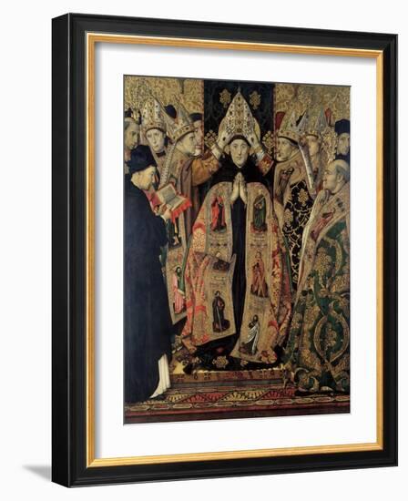 The Consecration of Saint Augustine-Jaume Huguet-Framed Giclee Print