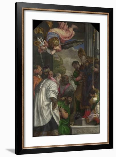 The Consecration of Saint Nicholas, 1562-Paolo Veronese-Framed Giclee Print