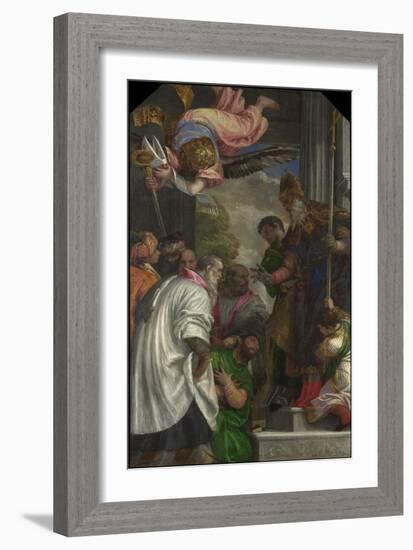 The Consecration of Saint Nicholas, 1562-Paolo Veronese-Framed Giclee Print