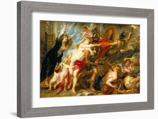 The Consequence of War, 1637-38-Peter Paul Rubens-Framed Giclee Print