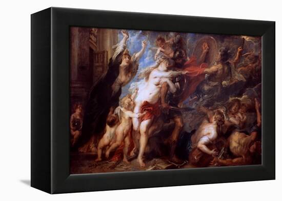 The Consequences of War, 1638-Peter Paul Rubens-Framed Premier Image Canvas
