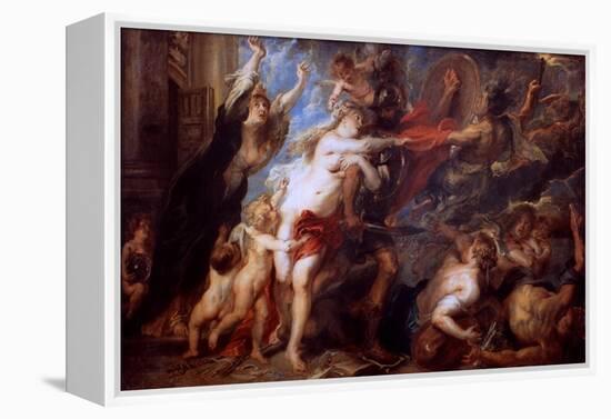 The Consequences of War, 1638-Peter Paul Rubens-Framed Premier Image Canvas