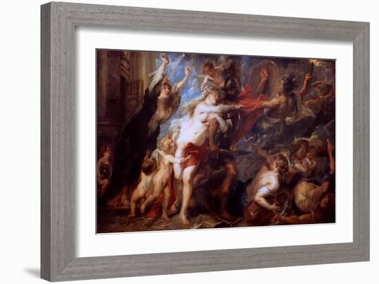 The Consequences of War, 1638-Peter Paul Rubens-Framed Giclee Print