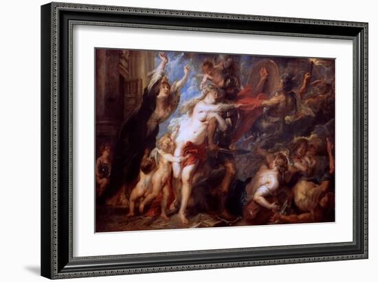 The Consequences of War, 1638-Peter Paul Rubens-Framed Giclee Print