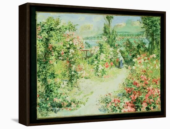 The Conservatory-Pierre-Auguste Renoir-Framed Premier Image Canvas