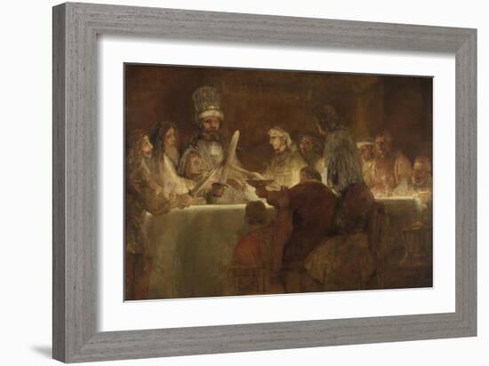 The Conspiracy of the Batavians under Claudius Civilis, 1661-62-Rembrandt van Rijn-Framed Art Print