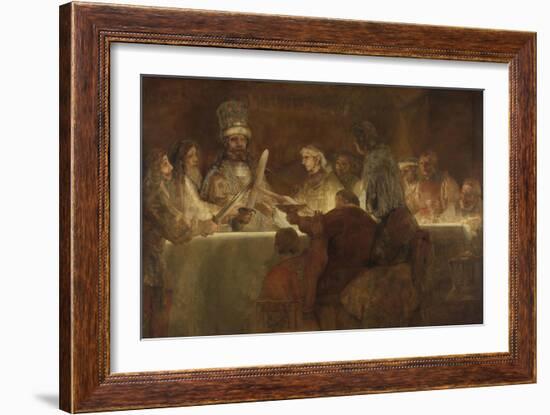 The Conspiracy of the Batavians under Claudius Civilis, 1661-62-Rembrandt van Rijn-Framed Art Print