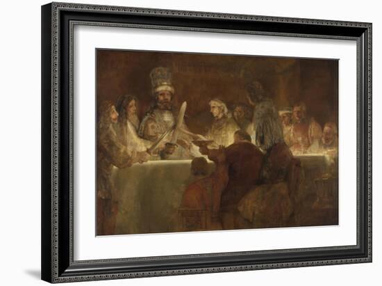 The Conspiracy of the Batavians under Claudius Civilis, 1661-62-Rembrandt van Rijn-Framed Art Print