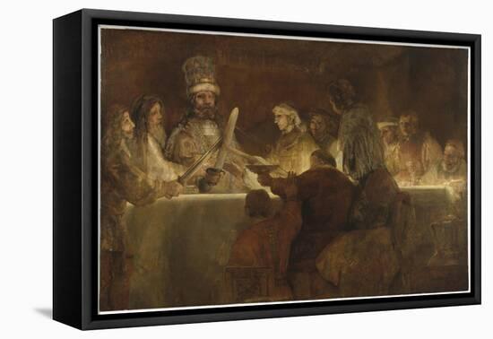 The Conspiracy of the Batavians under Claudius Civilis, c.1666-Rembrandt van Rijn-Framed Premier Image Canvas