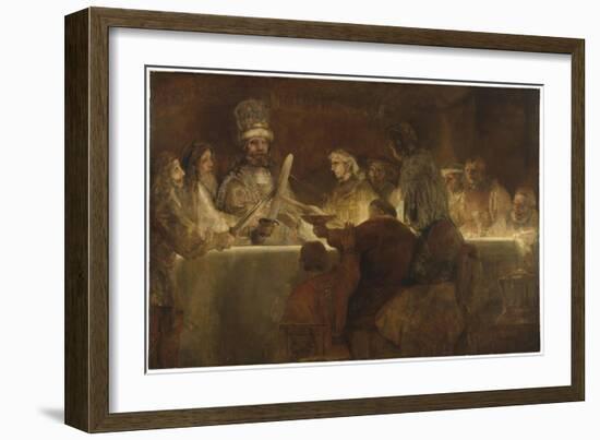 The Conspiracy of the Batavians under Claudius Civilis, c.1666-Rembrandt van Rijn-Framed Giclee Print