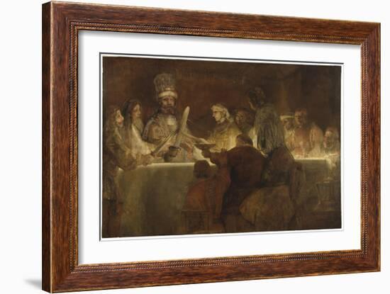 The Conspiracy of the Batavians under Claudius Civilis, c.1666-Rembrandt van Rijn-Framed Giclee Print