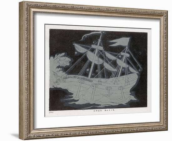 The Constellation Arco Navis Which Takes the Form of a Sailing Ship-Charles F. Bunt-Framed Art Print