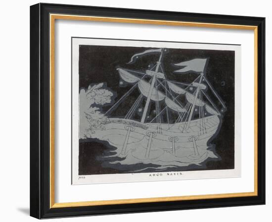 The Constellation Arco Navis Which Takes the Form of a Sailing Ship-Charles F. Bunt-Framed Art Print