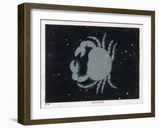 The Constellation of Cancer the Crab-Charles F. Bunt-Framed Art Print