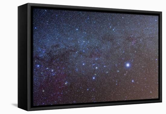 The Constellation of Canis Major with Nearby Deep Sky Objects-null-Framed Premier Image Canvas