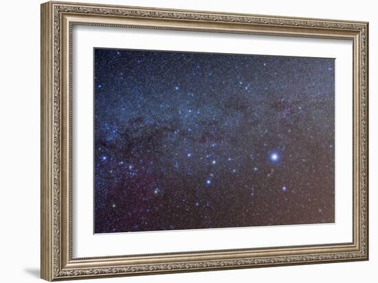 The Constellation of Canis Major with Nearby Deep Sky Objects-null-Framed Photographic Print