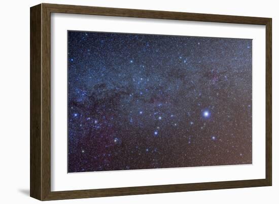 The Constellation of Canis Major with Nearby Deep Sky Objects-null-Framed Photographic Print