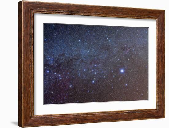 The Constellation of Canis Major with Nearby Deep Sky Objects-null-Framed Photographic Print